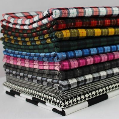Plaid Twill Fabric For Classic Clothing